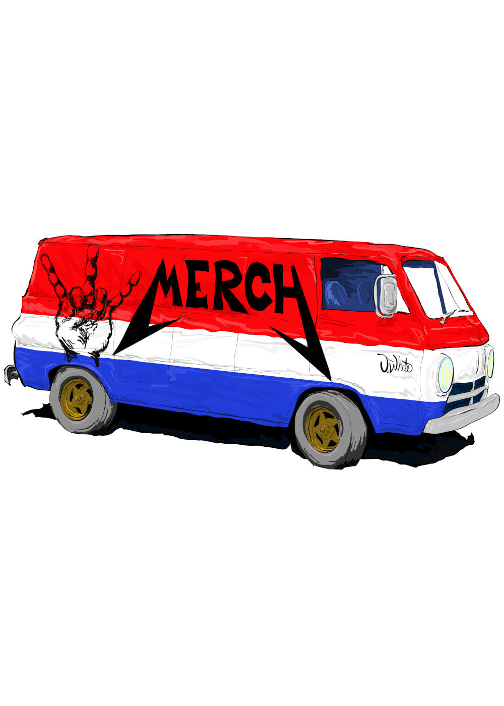 Flying W Merch Van - T Shirt