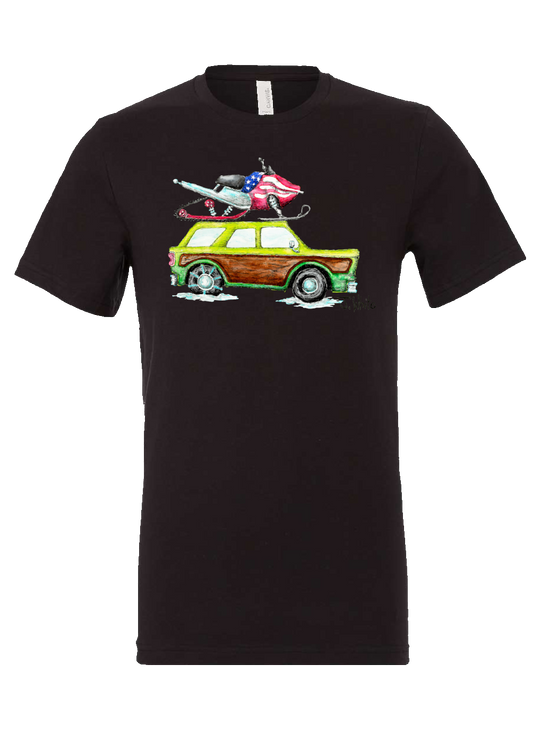 Sled Topper Sideview - T Shirt