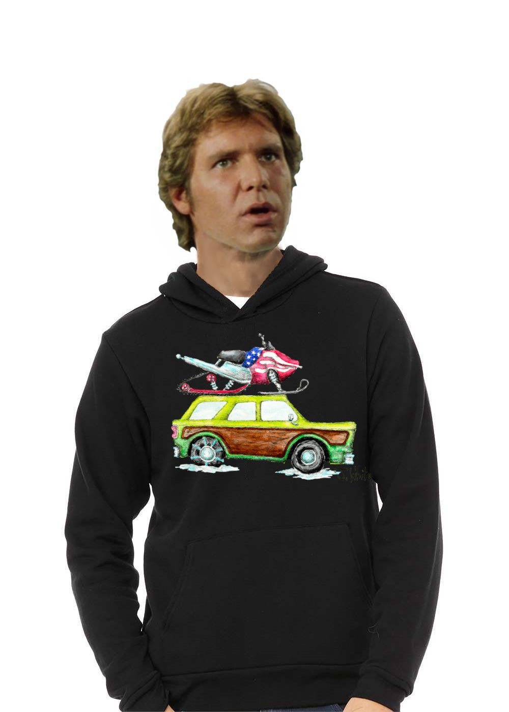 Sled Topper Sideview - Hoodie